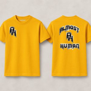 New-AHLogo Yellow "AH" Core Logo Tee