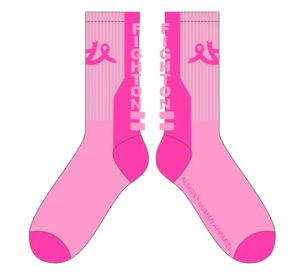BCA-AHA Breast Cancer Awareness Socks